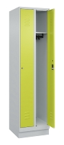C+P Spind Classic PLUS 080020-39 mit Sockel 3 Abt. 250mm Drehriegel (HxBxT) 1950x750x500mm 7035/3003