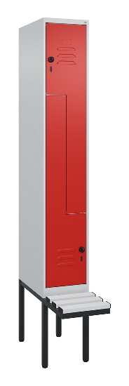 C+P Z-Spind Classic PLUS 0800437-306 schweb.Bank 6 Pers./3 Abt. 300mm Drehriegel (HxBxT) 2120x900x815mm k7016/7035
