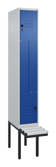 C+P Z-Spind Classic PLUS 0800437-306 schweb.Bank 6 Pers./3 Abt. 300mm Drehriegel (HxBxT) 2120x900x815mm k7016/7035