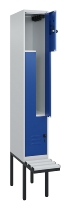 C+P Z-Spind Classic PLUS 0800437-306 schweb.Bank 6 Pers./3 Abt. 300mm Drehriegel (HxBxT) 2120x900x815mm k7016/7035