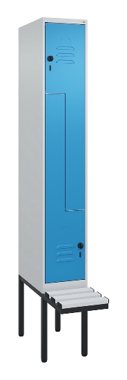 C+P Z-Spind Classic PLUS 0800437-306 schweb.Bank 6 Pers./3 Abt. 300mm Drehriegel (HxBxT) 2120x900x815mm k7016/7035