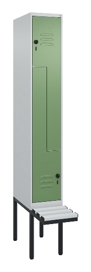 C+P Z-Spind Classic PLUS 0800437-306 schweb.Bank 6 Pers./3 Abt. 300mm Drehriegel (HxBxT) 2120x900x815mm k7016/7035