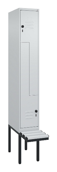 C+P Z-Spind Classic PLUS 0800437-306 schweb.Bank 6 Pers./3 Abt. 300mm Drehriegel (HxBxT) 2120x900x815mm k7016/7035
