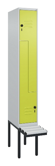 C+P Z-Spind Classic PLUS 0800437-306 schweb.Bank 6 Pers./3 Abt. 300mm Drehriegel (HxBxT) 2120x900x815mm k7016/7035