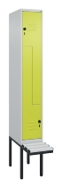 C+P Z-Spind Classic PLUS 0800437-306 schweb.Bank 6 Pers./3 Abt. 300mm Drehriegel (HxBxT) 2120x900x815mm k7016/7035