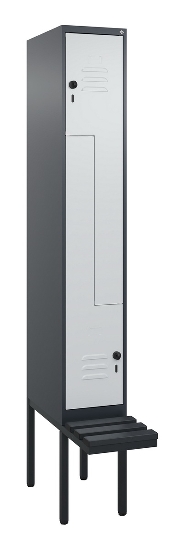 C+P Z-Spind Classic PLUS 0800437-306 schweb.Bank 6 Pers./3 Abt. 300mm Drehriegel (HxBxT) 2120x900x815mm k7016/7035