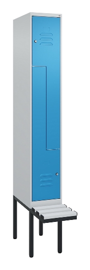 C+P Z-Spind Classic PLUS 0800437-306 schweb.Bank 6 Pers./3 Abt. 300mm Drehriegel (HxBxT) 2120x900x815mm k7016/7035