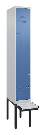 C+P Z-Spind Classic PLUS 0800437-306 schweb.Bank 6 Pers./3 Abt. 300mm Drehriegel (HxBxT) 2120x900x815mm k7016/7035