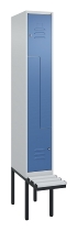 C+P Z-Spind Classic PLUS 0800437-306 schweb.Bank 6 Pers./3 Abt. 300mm Drehriegel (HxBxT) 2120x900x815mm k7016/7035