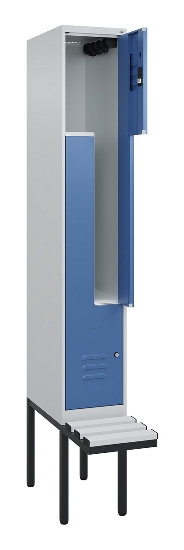 C+P Z-Spind Classic PLUS 0800437-306 schweb.Bank 6 Pers./3 Abt. 300mm Drehriegel (HxBxT) 2120x900x815mm k7016/7035