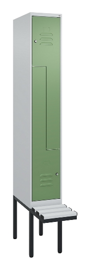 C+P Z-Spind Classic PLUS 0800437-306 schweb.Bank 6 Pers./3 Abt. 300mm Drehriegel (HxBxT) 2120x900x815mm k7016/7035