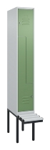 C+P Z-Spind Classic PLUS 0800437-306 schweb.Bank 6 Pers./3 Abt. 300mm Drehriegel (HxBxT) 2120x900x815mm k7016/7035