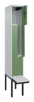C+P Z-Spind Classic PLUS 0800437-306 schweb.Bank 6 Pers./3 Abt. 300mm Drehriegel (HxBxT) 2120x900x815mm k7016/7035