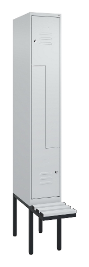 C+P Z-Spind Classic PLUS 0800437-306 schweb.Bank 6 Pers./3 Abt. 300mm Drehriegel (HxBxT) 2120x900x815mm k7016/7035