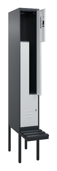 C+P Z-Spind Classic PLUS 0800437-306 schweb.Bank 6 Pers./3 Abt. 300mm Drehriegel (HxBxT) 2120x900x815mm k7016/7035