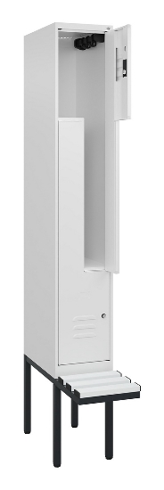 C+P Z-Spind Classic PLUS 0800437-306 schweb.Bank 6 Pers./3 Abt. 300mm Drehriegel (HxBxT) 2120x900x815mm k7016/7035