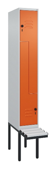 C+P Z-Spind Classic PLUS 0800437-306 schweb.Bank 6 Pers./3 Abt. 300mm Drehriegel (HxBxT) 2120x900x815mm k7016/7035