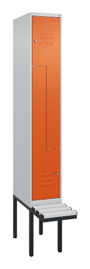 C+P Z-Spind Classic PLUS 0800437-306 schweb.Bank 6 Pers./3 Abt. 300mm Drehriegel (HxBxT) 2120x900x815mm k7016/7035