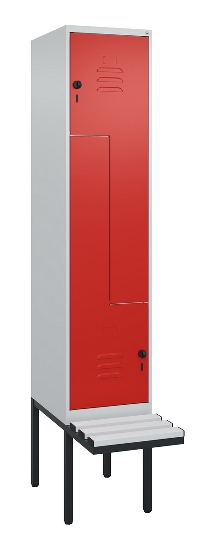 C+P Z-Spind Classic PLUS 0800437-306 schweb.Bank 6 Pers./3 Abt. 300mm Drehriegel (HxBxT) 2120x900x815mm k7016/7035