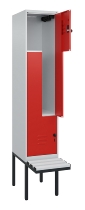 C+P Z-Spind Classic PLUS 0800437-306 schweb.Bank 6 Pers./3 Abt. 300mm Drehriegel (HxBxT) 2120x900x815mm k7016/7035