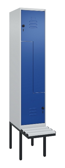 C+P Z-Spind Classic PLUS 0800437-306 schweb.Bank 6 Pers./3 Abt. 300mm Drehriegel (HxBxT) 2120x900x815mm k7016/7035