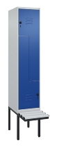 C+P Z-Spind Classic PLUS 0800437-306 schweb.Bank 6 Pers./3 Abt. 300mm Drehriegel (HxBxT) 2120x900x815mm k7016/7035