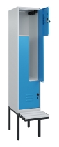 C+P Z-Spind Classic PLUS 0800437-306 schweb.Bank 6 Pers./3 Abt. 300mm Drehriegel (HxBxT) 2120x900x815mm k7016/7035
