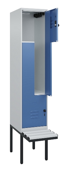 C+P Z-Spind Classic PLUS 0800437-306 schweb.Bank 6 Pers./3 Abt. 300mm Drehriegel (HxBxT) 2120x900x815mm k7016/7035