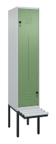 C+P Z-Spind Classic PLUS 0800437-306 schweb.Bank 6 Pers./3 Abt. 300mm Drehriegel (HxBxT) 2120x900x815mm k7016/7035