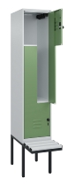 C+P Z-Spind Classic PLUS 0800437-306 schweb.Bank 6 Pers./3 Abt. 300mm Drehriegel (HxBxT) 2120x900x815mm k7016/7035