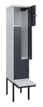 C+P Z-Spind Classic PLUS 0800437-306 schweb.Bank 6 Pers./3 Abt. 300mm Drehriegel (HxBxT) 2120x900x815mm k7016/7035