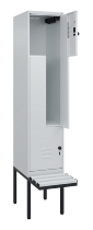 C+P Z-Spind Classic PLUS 0800437-306 schweb.Bank 6 Pers./3 Abt. 300mm Drehriegel (HxBxT) 2120x900x815mm k7016/7035