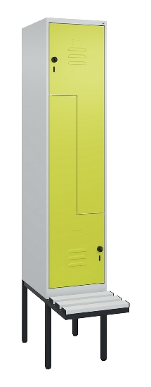 C+P Z-Spind Classic PLUS 0800437-306 schweb.Bank 6 Pers./3 Abt. 300mm Drehriegel (HxBxT) 2120x900x815mm k7016/7035