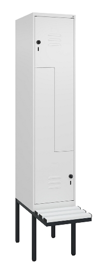 C+P Z-Spind Classic PLUS 0800437-306 schweb.Bank 6 Pers./3 Abt. 300mm Drehriegel (HxBxT) 2120x900x815mm k7016/7035