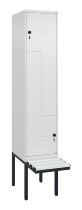 C+P Z-Spind Classic PLUS 0800437-306 schweb.Bank 6 Pers./3 Abt. 300mm Drehriegel (HxBxT) 2120x900x815mm k7016/7035
