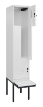 C+P Z-Spind Classic PLUS 0800437-306 schweb.Bank 6 Pers./3 Abt. 300mm Drehriegel (HxBxT) 2120x900x815mm k7016/7035