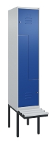 C+P Z-Spind Classic PLUS 0800437-306 schweb.Bank 6 Pers./3 Abt. 300mm Drehriegel (HxBxT) 2120x900x815mm k7016/7035