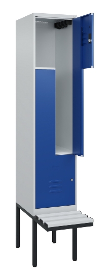 C+P Z-Spind Classic PLUS 0800437-306 schweb.Bank 6 Pers./3 Abt. 300mm Drehriegel (HxBxT) 2120x900x815mm k7016/7035