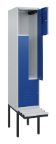 C+P Z-Spind Classic PLUS 0800437-306 schweb.Bank 6 Pers./3 Abt. 300mm Drehriegel (HxBxT) 2120x900x815mm k7016/7035