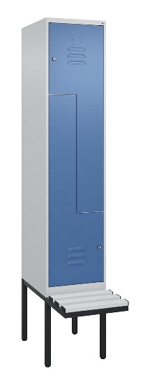 C+P Z-Spind Classic PLUS 0800437-306 schweb.Bank 6 Pers./3 Abt. 300mm Drehriegel (HxBxT) 2120x900x815mm k7016/7035