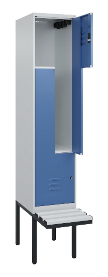 C+P Z-Spind Classic PLUS 0800437-306 schweb.Bank 6 Pers./3 Abt. 300mm Drehriegel (HxBxT) 2120x900x815mm k7016/7035