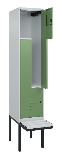 C+P Z-Spind Classic PLUS 0800437-306 schweb.Bank 6 Pers./3 Abt. 300mm Drehriegel (HxBxT) 2120x900x815mm k7016/7035
