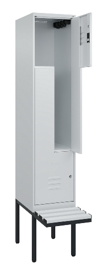 C+P Z-Spind Classic PLUS 0800437-306 schweb.Bank 6 Pers./3 Abt. 300mm Drehriegel (HxBxT) 2120x900x815mm k7016/7035
