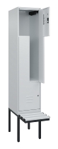 C+P Z-Spind Classic PLUS 0800437-306 schweb.Bank 6 Pers./3 Abt. 300mm Drehriegel (HxBxT) 2120x900x815mm k7016/7035