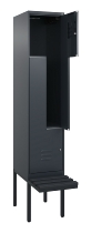 C+P Z-Spind Classic PLUS 0800437-306 schweb.Bank 6 Pers./3 Abt. 300mm Drehriegel (HxBxT) 2120x900x815mm k7016/7035