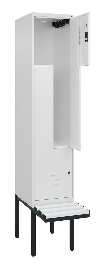 C+P Z-Spind Classic PLUS 0800437-306 schweb.Bank 6 Pers./3 Abt. 300mm Drehriegel (HxBxT) 2120x900x815mm k7016/7035