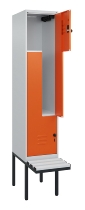 C+P Z-Spind Classic PLUS 0800437-306 schweb.Bank 6 Pers./3 Abt. 300mm Drehriegel (HxBxT) 2120x900x815mm k7016/7035