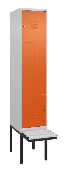 C+P Z-Spind Classic PLUS 0800437-306 schweb.Bank 6 Pers./3 Abt. 300mm Drehriegel (HxBxT) 2120x900x815mm k7016/7035