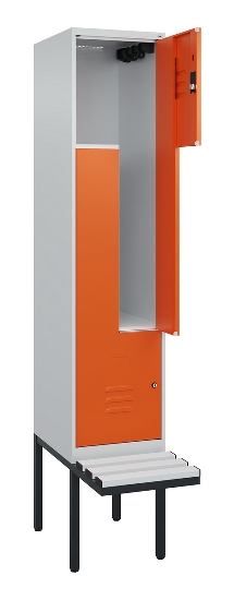 C+P Z-Spind Classic PLUS 0800437-306 schweb.Bank 6 Pers./3 Abt. 300mm Drehriegel (HxBxT) 2120x900x815mm k7016/7035
