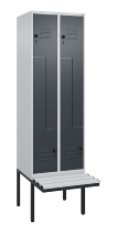 C+P Z-Spind Classic PLUS 0800437-306 schweb.Bank 6 Pers./3 Abt. 300mm Drehriegel (HxBxT) 2120x900x815mm k7016/7035